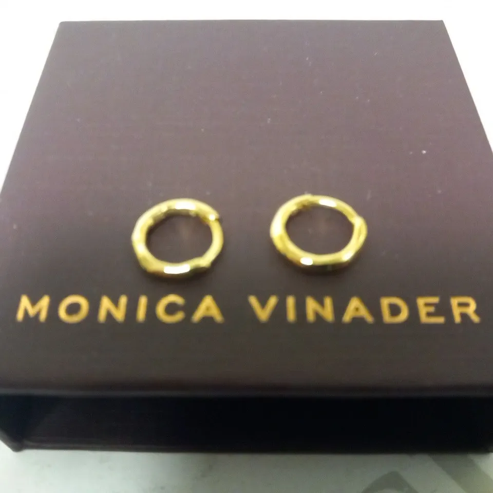BOXED MONICA VINADER HOOP EARRINGS