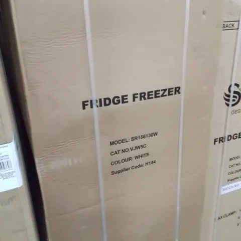 BOXED SWAN 50/50 FRIDGE FREEZER IN WHITE WITH WATER DISPENSER SR156130W