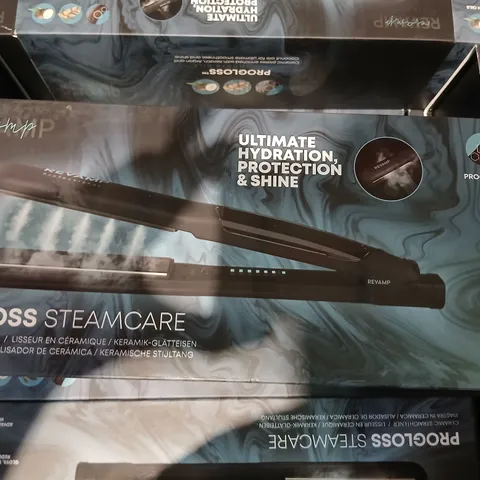 BOXED REVAMP PROGLOSS STEAMCARE CERAMIC STRAIGHTENER ST-1600-GB