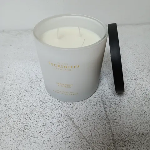 6 PECKSNIFF'S ENGLAND GRAPEFRUIT & CITRON SCENTED CANDLES - COLLECTION ONLY