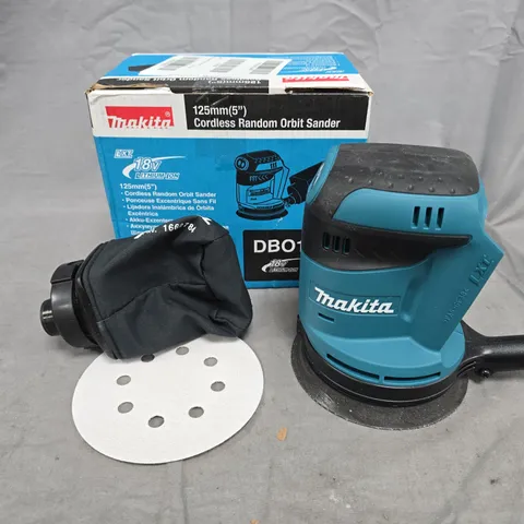 BOXED MAKITA CORDLESS RANDOM ORBIT SANDER