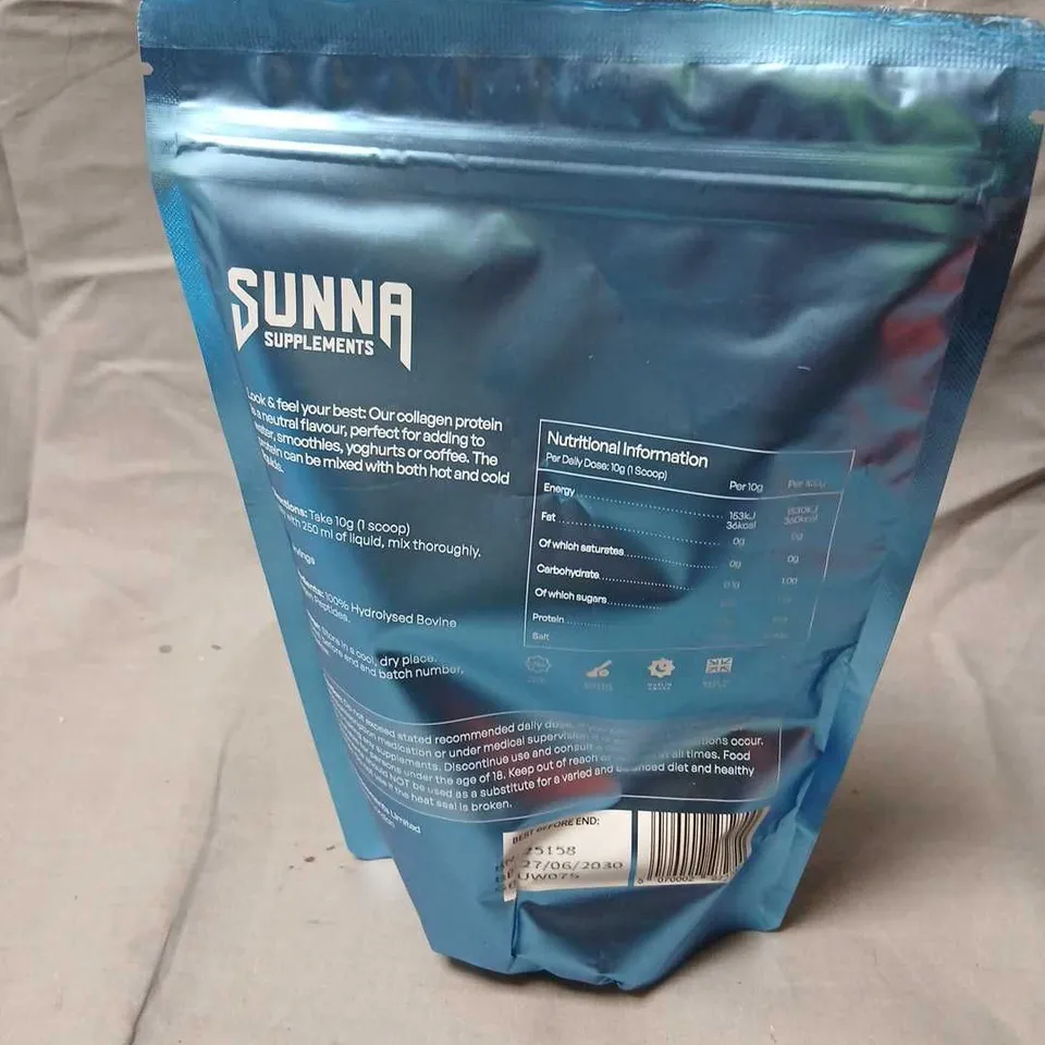 SUNNA SUPPLEMENTS HALAL COLLAGEN PROTEIN – UNFLAVOURED (POWDER)