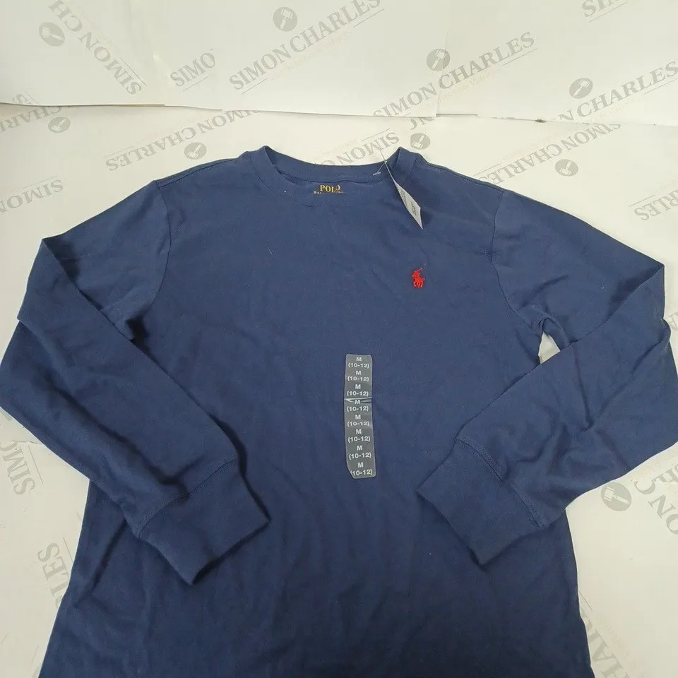 POLO RALPH LAUREN LONG SLEEVED T-SHIRT SIZE 10-12 YEARS