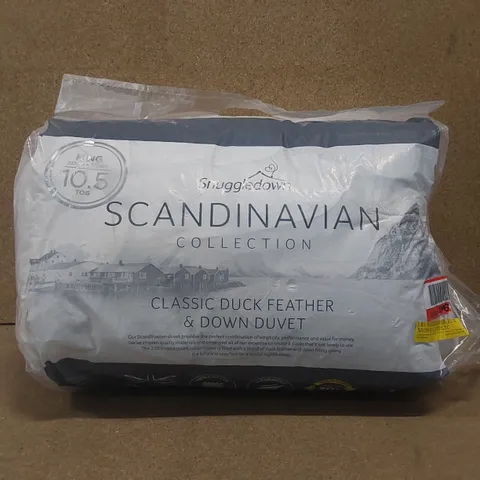 BAGGED SNUGGLEDOWN SCANDINAVIAN DUCK FEATHER & DOWN DUVET 10.5 TOG // SIZE: KING