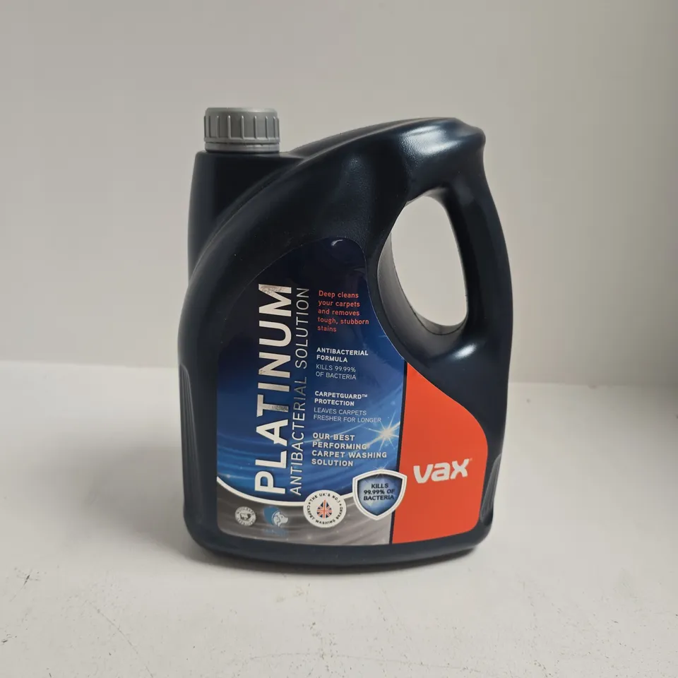 VAX PLATINUM ANTIBACTERIAL CARPET CLEANING SOLUTION 4L