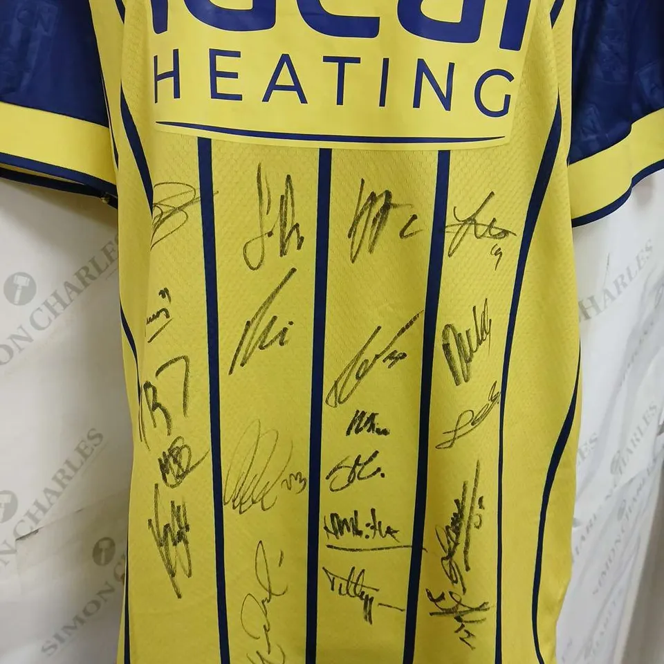 SIGNED MACRON WEST BROM AWAY (YELLOW) 24/25 JERSEY - LARGE