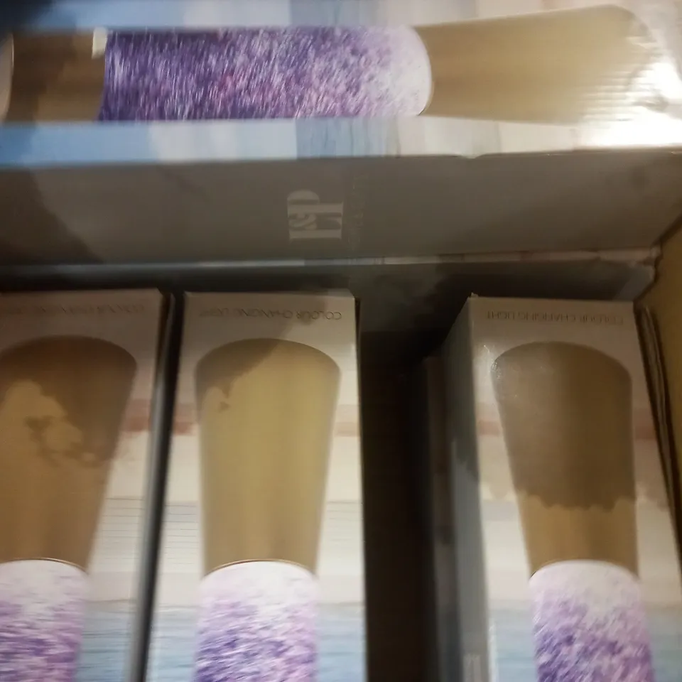 LOT OF 15 COLOUR CHANGING GLITTER LAMPS / COLLECTION ONLY