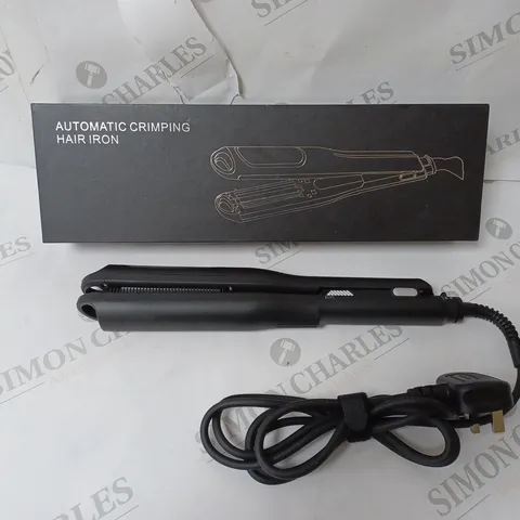 BOXED UNBRANDED AUTOMATIC CRIMPING HAIR IRON