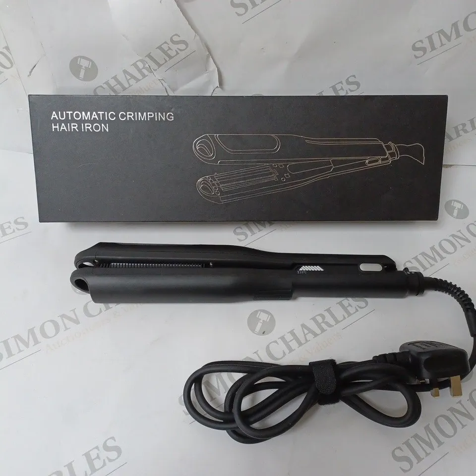 BOXED UNBRANDED AUTOMATIC CRIMPING HAIR IRON