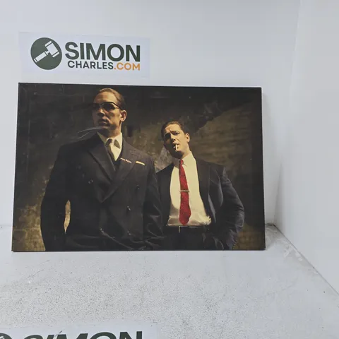 TOM HARDY DEPICTING THE KRAY TWINS CANVAS PRINT
