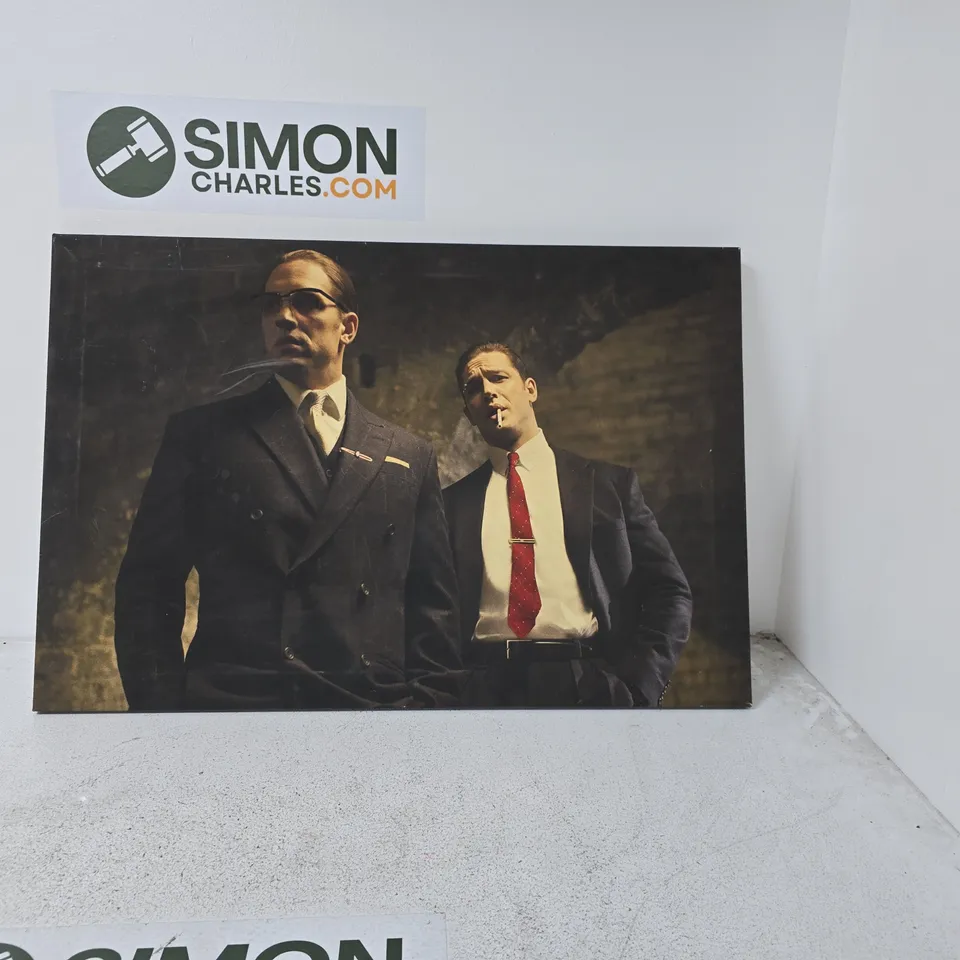 TOM HARDY DEPICTING THE KRAY TWINS CANVAS PRINT 