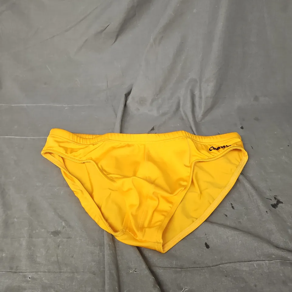 CHARLIE MENS LIFEGUARD BRIEF IN SAFFRON SIZE M