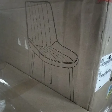 BOXED WOLTU DINING CHAIRS SET OF 2 GREY