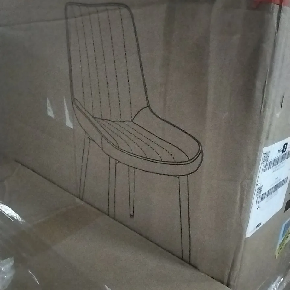 BOXED WOLTU DINING CHAIRS SET OF 2 GREY