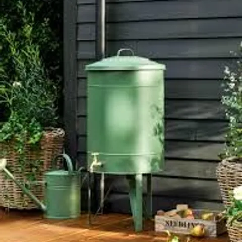 BOXED CLASSIC WATER BUTT 100L THISTLE GREEN