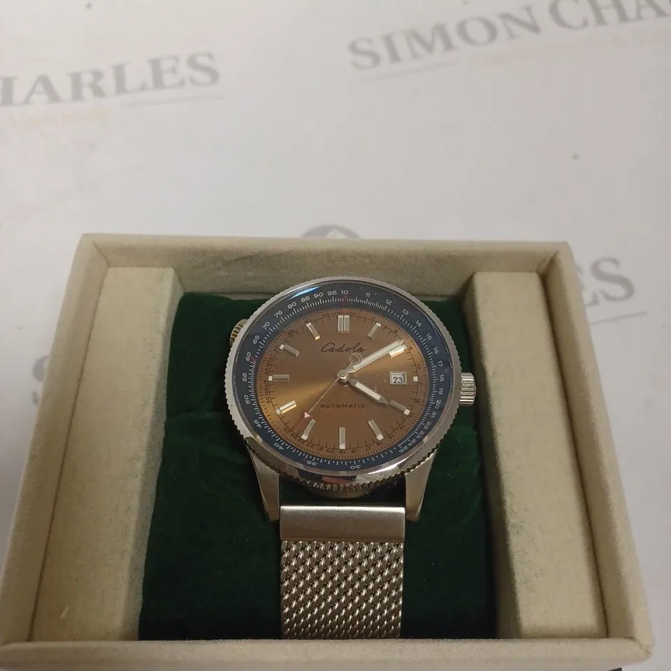 BOXED CADOLA STAINLESS STEEL AUTOMATIC WATCH SILVER