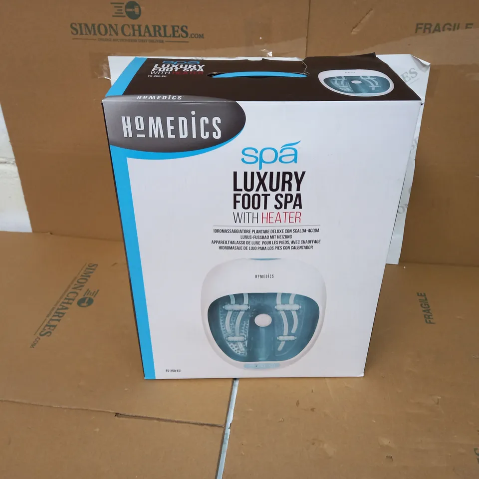 BOXED HOMEDICS SPA LUXURY FOOT SPA WITH HEATER FS-250-EU