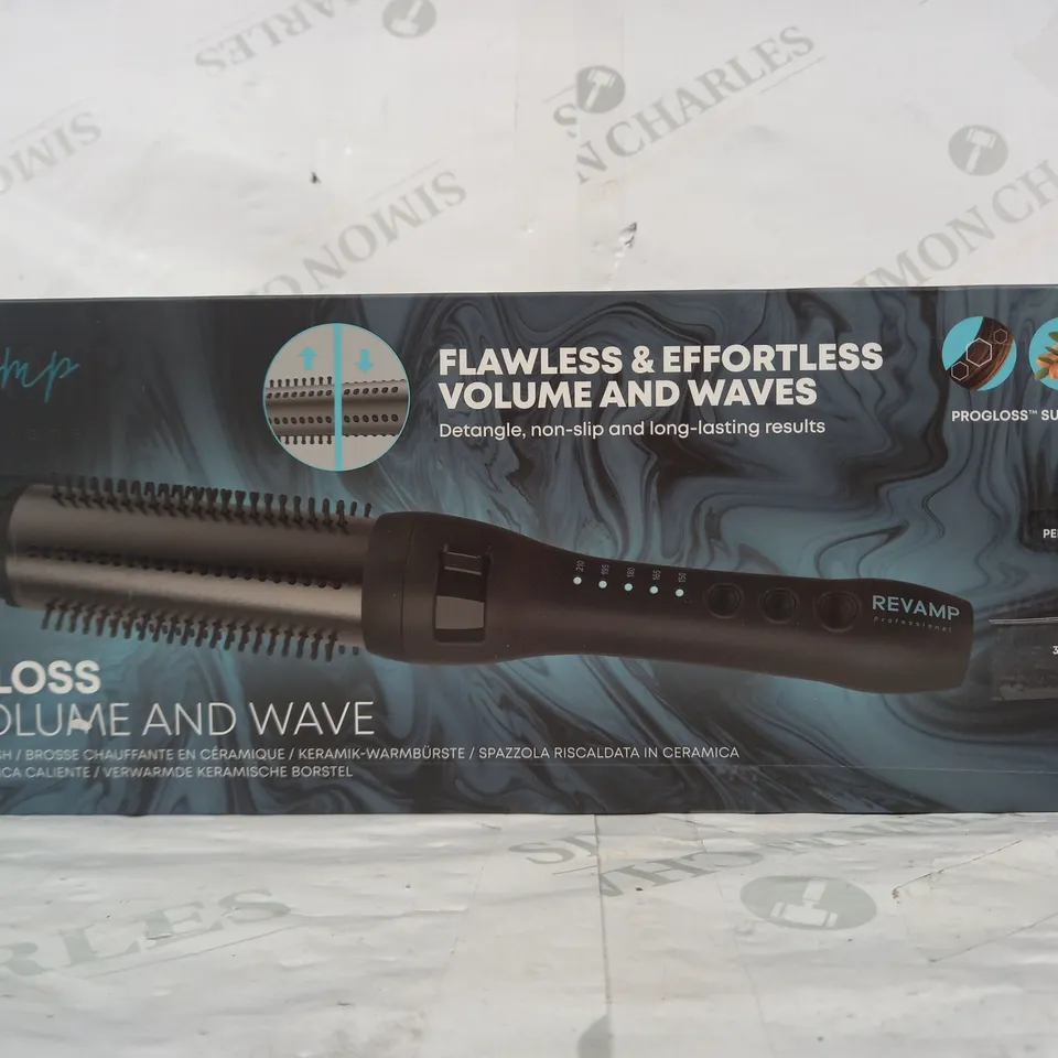 REVAMP PROGLOSS BIG VOLUME AND WAVE HOT CERAMIC BRUSH