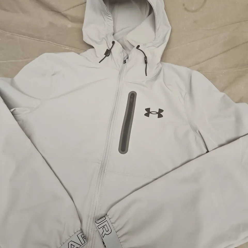UNDER ARMOUR FULL ZIP WIND BREAKER JACKET - SIZE XS