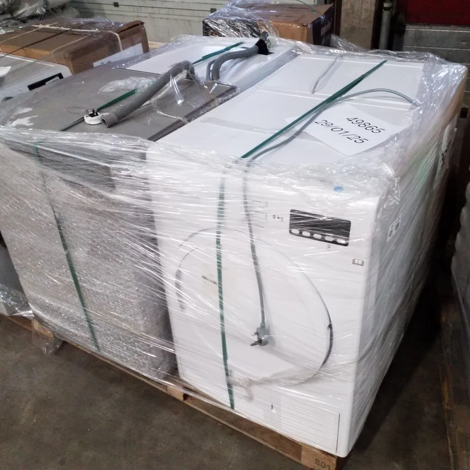 PALLET OF APPROXIMATELY 4 UNPROCESSED RAW RETURN WHITE GOODS TO INCLUDE