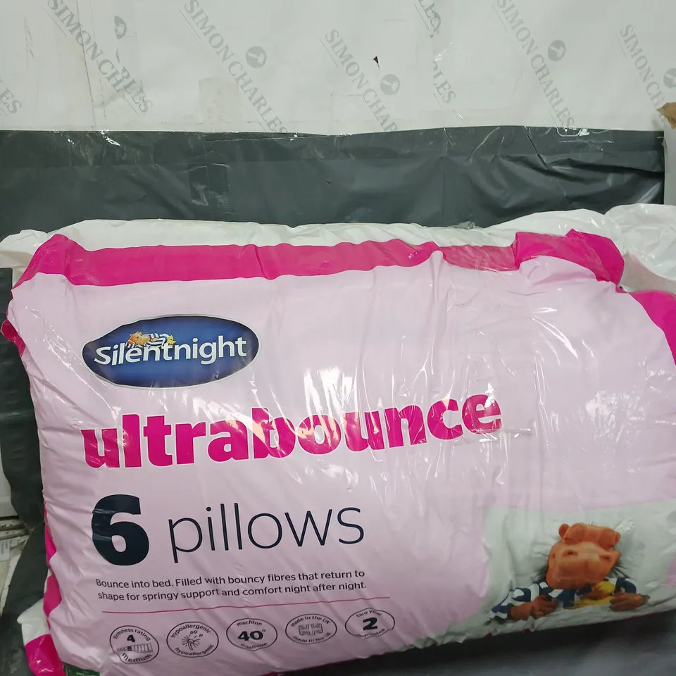 ULTRABOUNCE PILLOWS - BUY 4 GET 2 FREE! - 6 PACK - WHITE