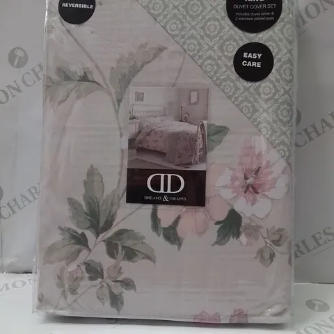 BRAND NEW DREAMS & DRAPES SUPER KING DUVET COVER SET WITH FLORAL DESIGN