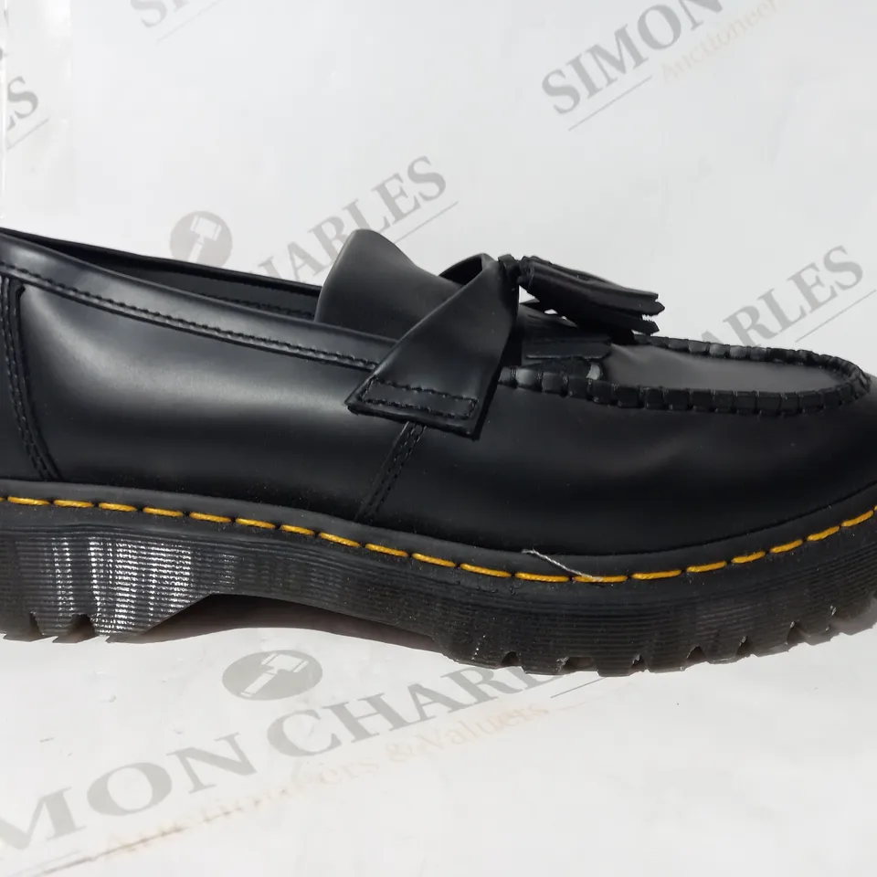 BOXED PAIR OF DR MARTENS ADRIAN BEX LOAFERS IN BLACK UK SIZE 10