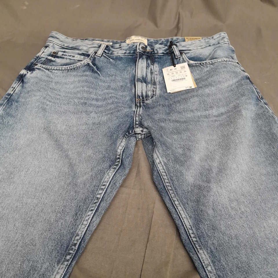 PULL & BEAR STRAIGHT VINTAGE JEANS - UK 38