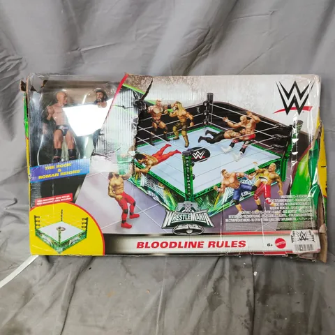 WWE BLOODLINE RULES WRESTLING RING PLAYSET – BOXED (DAMAGED PACKAGING)