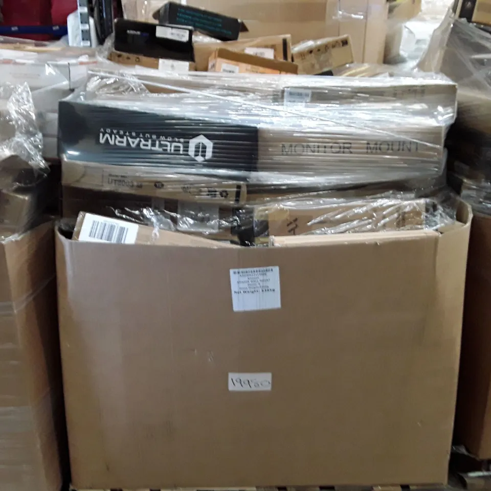 PALLET CONTAINING AN ASSORTMENT OF FULL TV AND MONITOR WALL MOUNT 