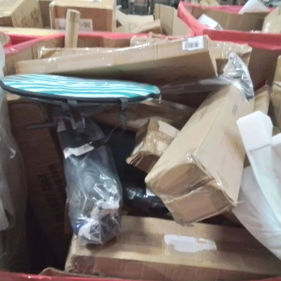 PALLET OF ASSORTED HOUSEHOLD GOODS AND PRODUCTS TO INCLUDE;GOVEE CEILING LIGHT PRO,BED RAIL GUARD,CHANDELIER