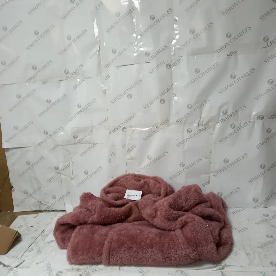 COZEE HOME FLUFFY LONGLINE HOODED LOUNGER