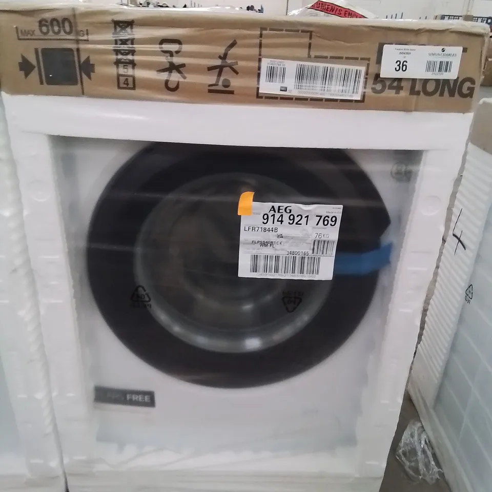 AEG 7000 PROSTEAM 8KG WASHING MACHINE MODEL LFR71844B RRP £667