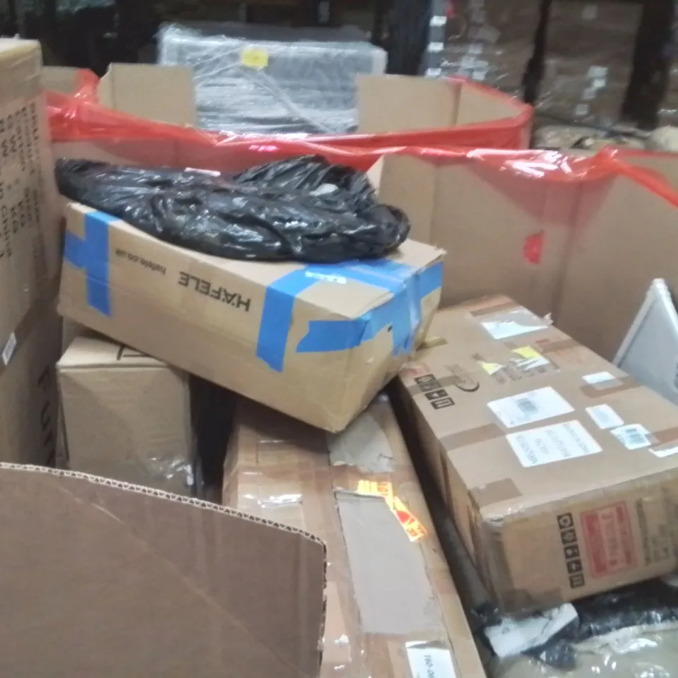 PALLET OF ASSORTED HOUSEHOLD GOODS AND PRODUCTS TO INCLUDE;YOGA MAT,PICTURE FRAME,WATER COUNTERTOP UNIT