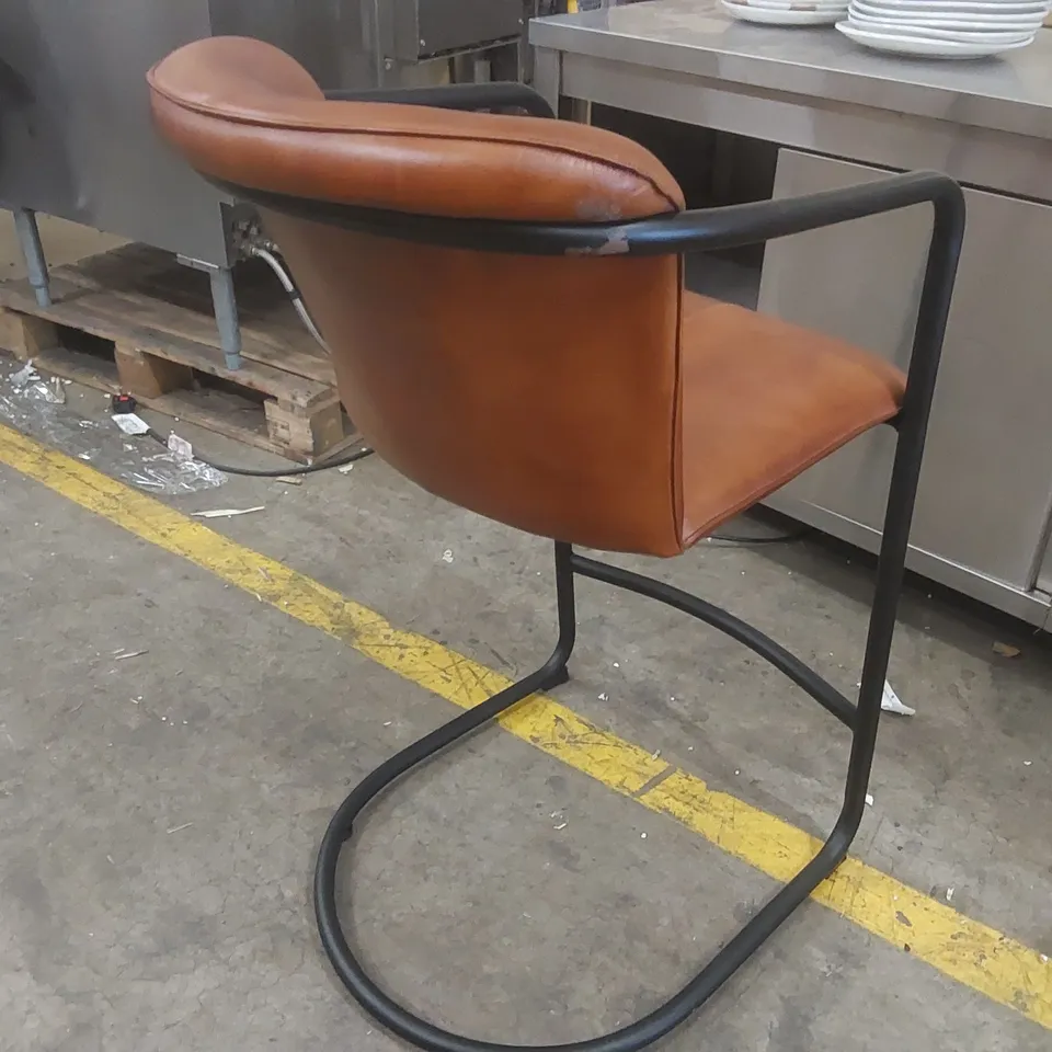 DESIGNER DEANSGATE LEATHER BAR CHAIR