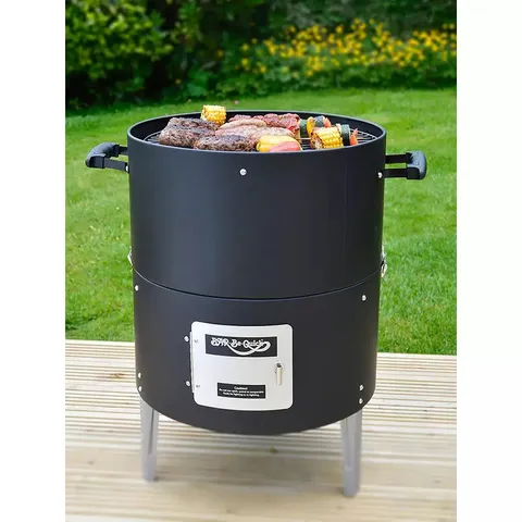 BOXED BAR-BE-QUICK CHARCOAL SMOKER AND GRILL BBQ