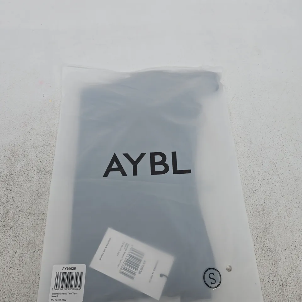 BAGGED AYBL ESSENTIAL STRAPPY TANK TOP – NAVY, SIZE S