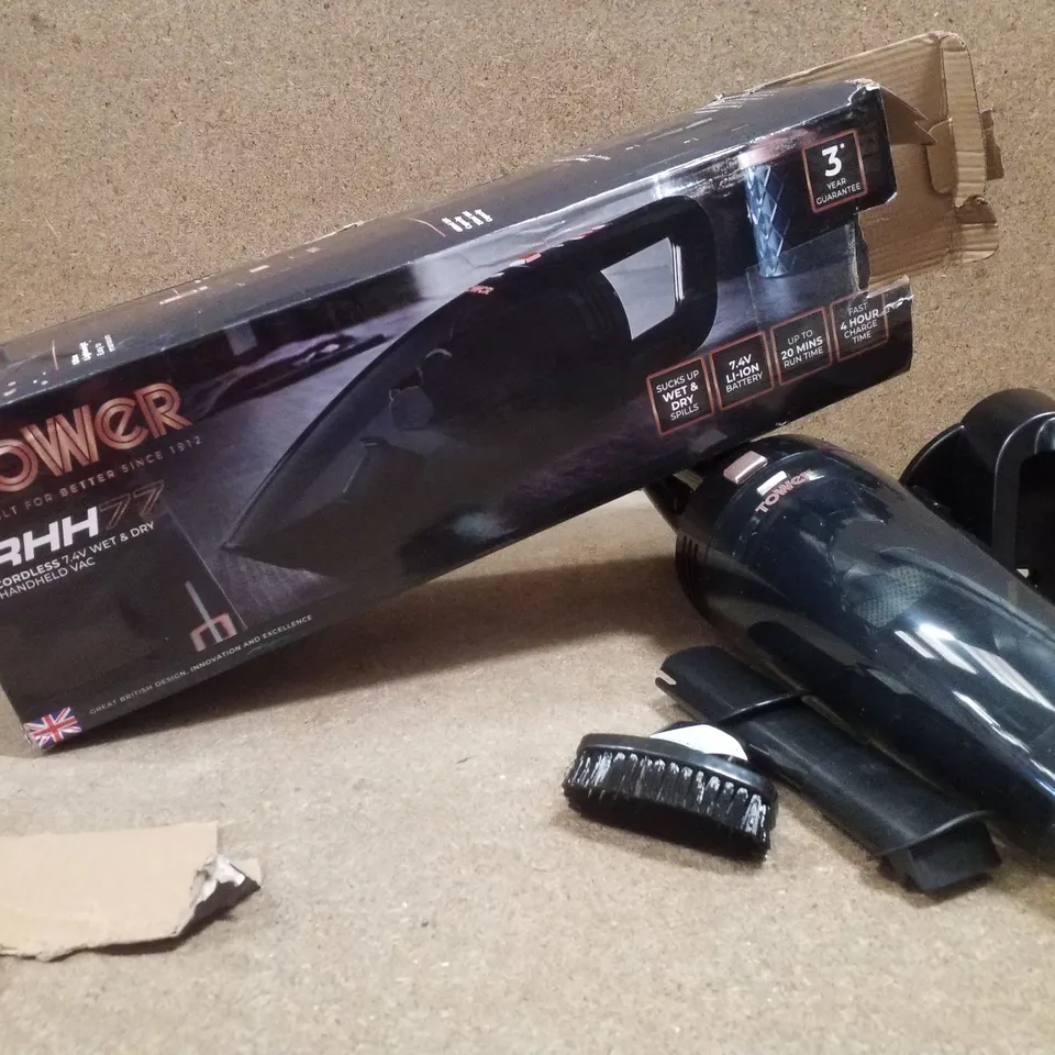 BOXED TOWER RHH77 CORDLESS HANDHELD VACCUM