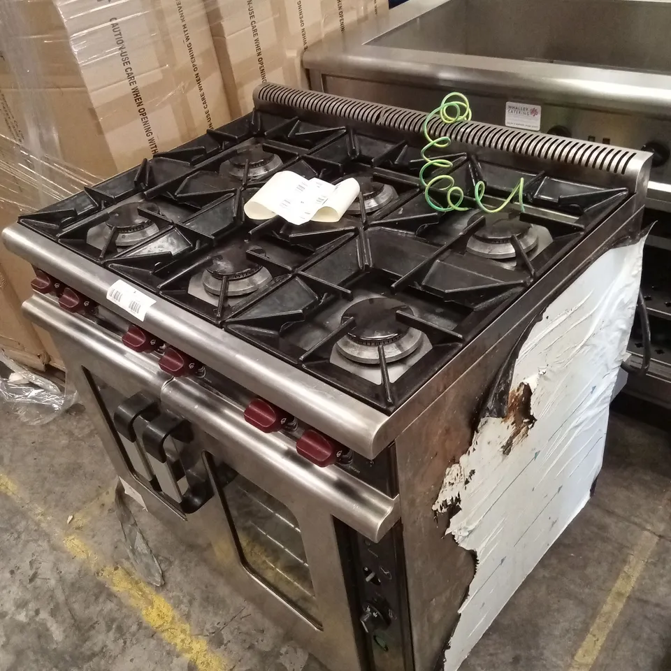 COMMERCIAL 6-BURNER GAS OVEN 