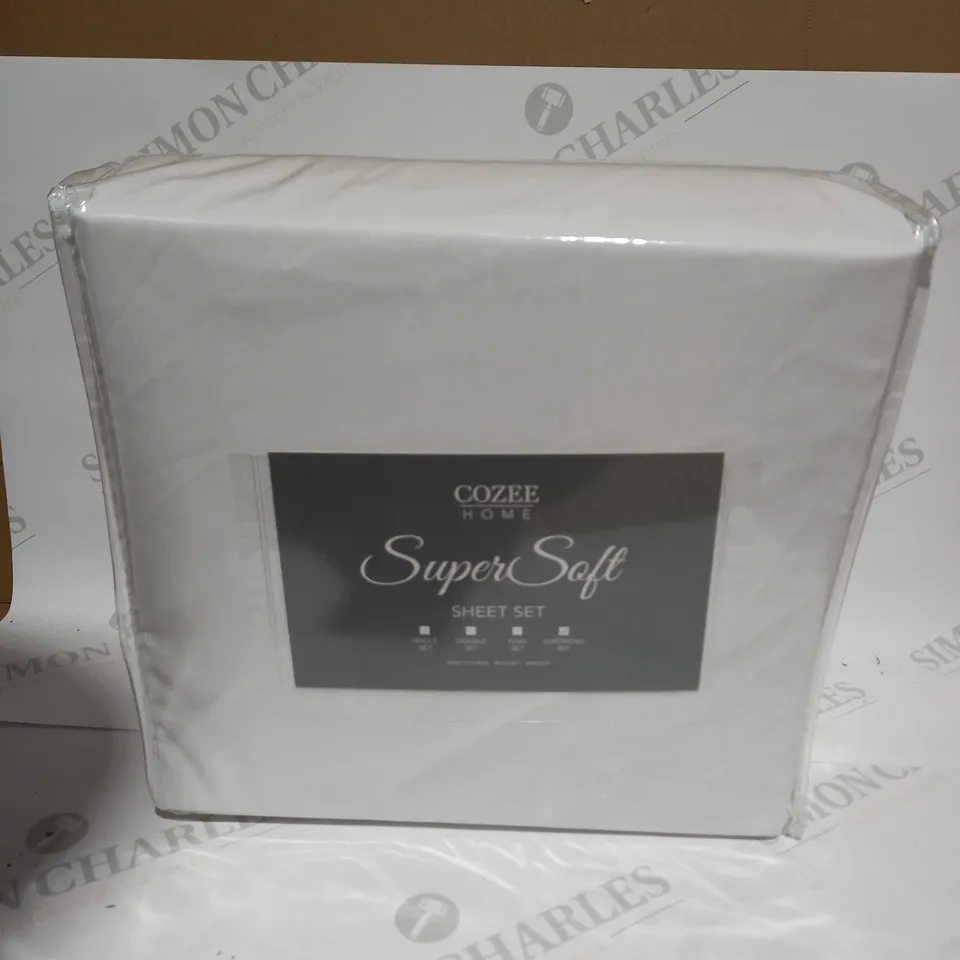 COZEE HOME SUPERSOFT SHEET SET - SUPERKING