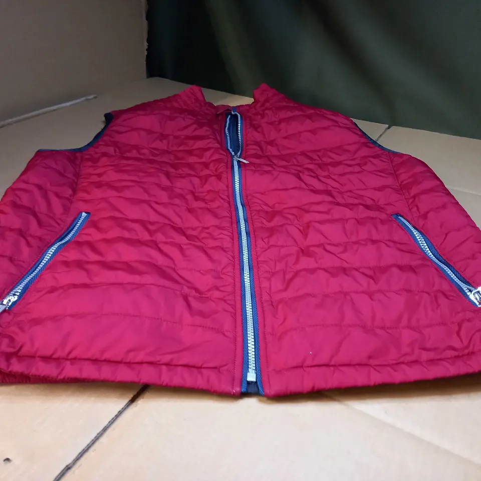 DESIGNER RED PADDED GILET