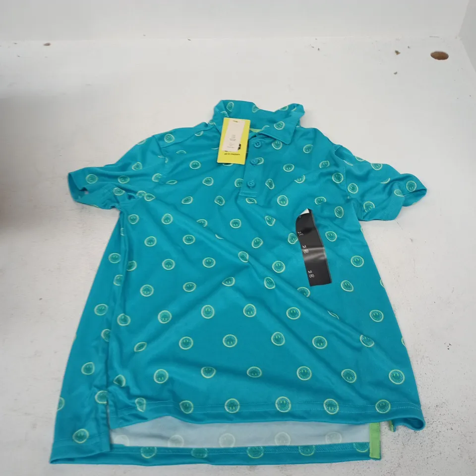 BOX OF APPROXIMATELY 12 ALL IN MOTION POLO IN ASSORTED SIZES