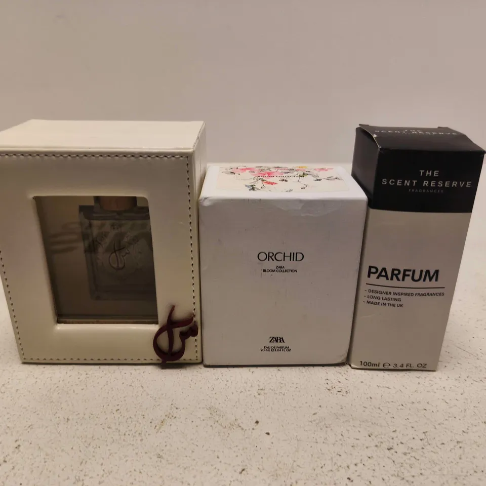 APPROXIMATELY 10 ASSORTED FRAGRANCES TO INCLUDE THE SCENT RESERVE, ZARA ORCHID, YARA ETC