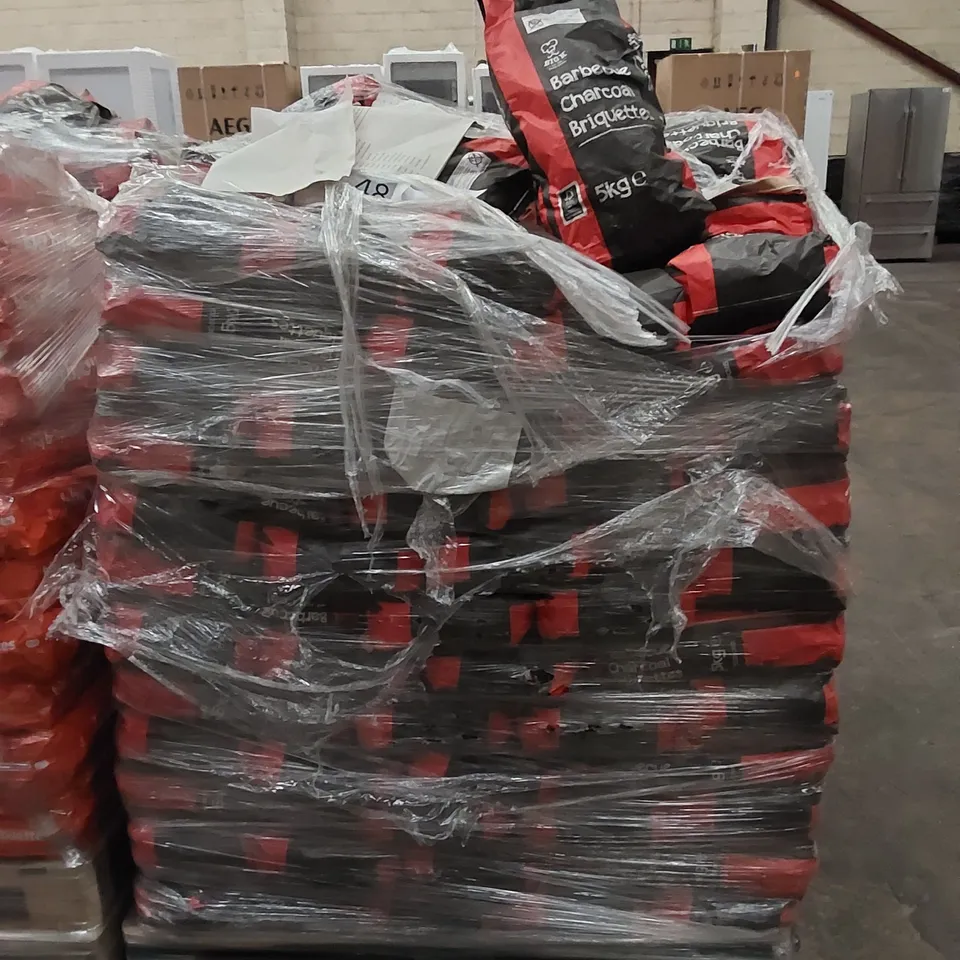 PALLET TO CONTAIN APPROX 117 X 5kg BAGS OF BIGK BARBECUE CHARCOAL BRIQUETTES 