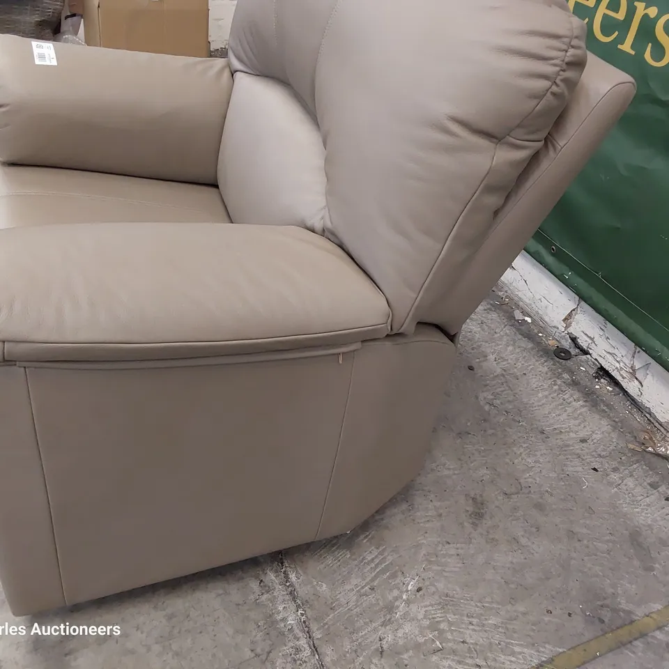 QUALITY BRITISH DESIGNER G PLAN CHLOE MANUAL RECLINING EASY CHAIR MOCCA LEATHER 