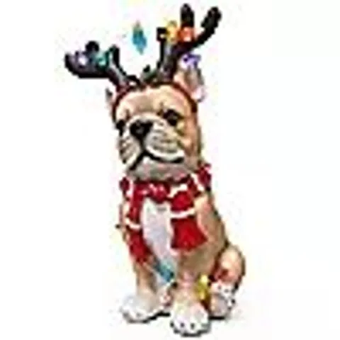 SANTA EXPRESS PRE LIT DOG DECOR