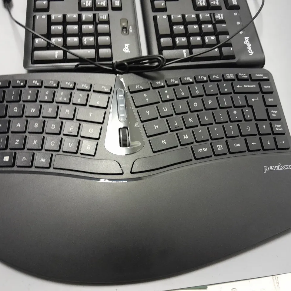 lot of 3 assorted keyboard to include Logitech and perixx