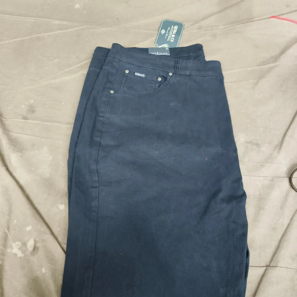 QUBA & CO VERMONT LIFESTYLE CHINO TROUSERS – DARK NAVY, UK SIZE 40