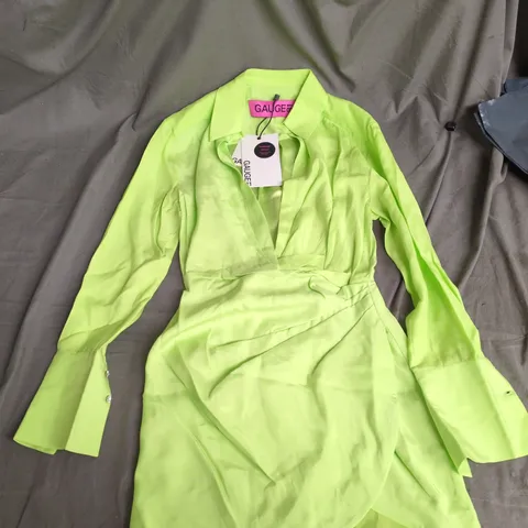 GAUGE81 NAHA SHORT DRESS – GREEN, UK 8 (XS)