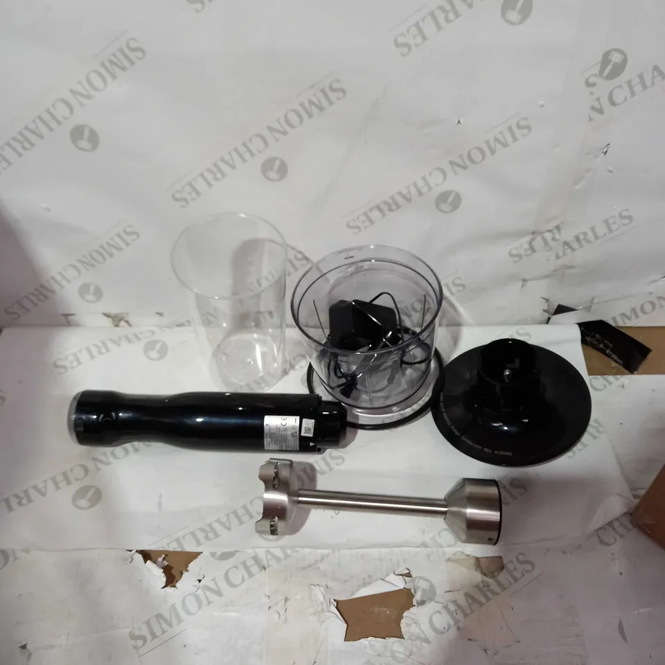 COOK'S ESSENTIALS CORDLESS STICK BLENDER WITH ACCESSORIES
